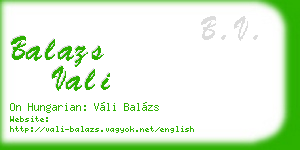 balazs vali business card