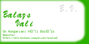 balazs vali business card